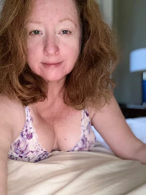 Aging gracefully with my red hair and freckles.