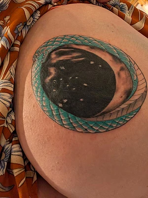 Freshly inked booty