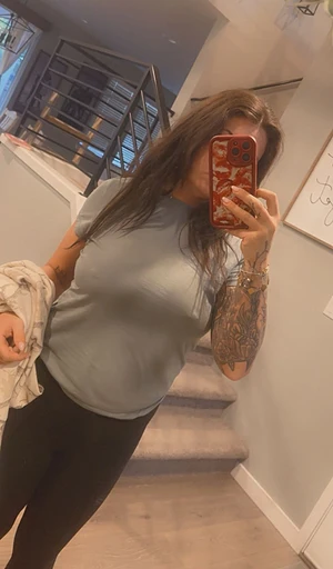 Hot moms go out with no bras
