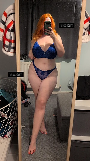 Gingers just look good in blue
