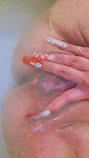 Playing with it in the bath.